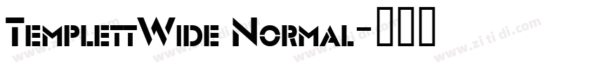 TemplettWide Normal字体转换